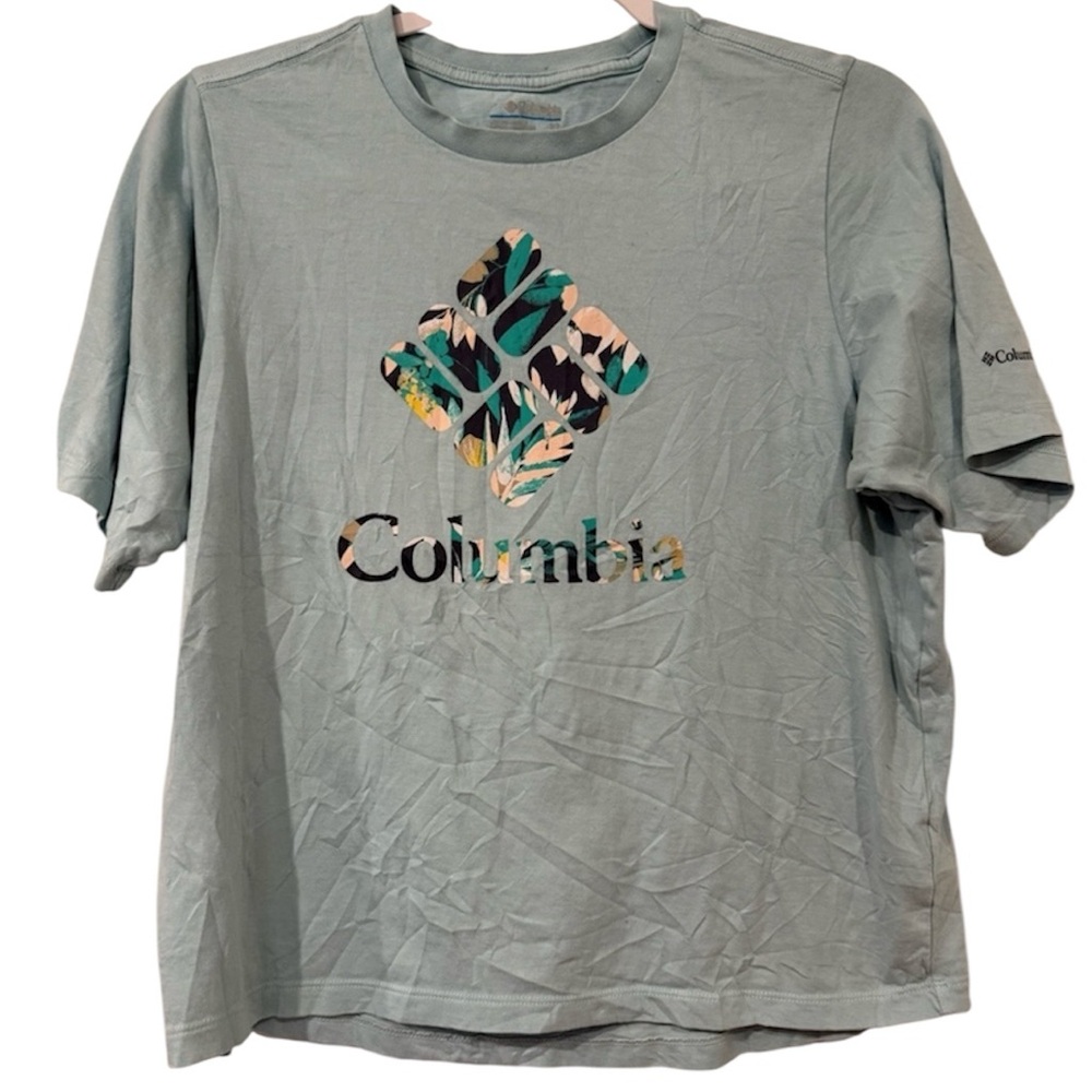 Columbia Women's Light Blue North Cascades Relaxed Fit Graphic Tee - Picture 3 of 7